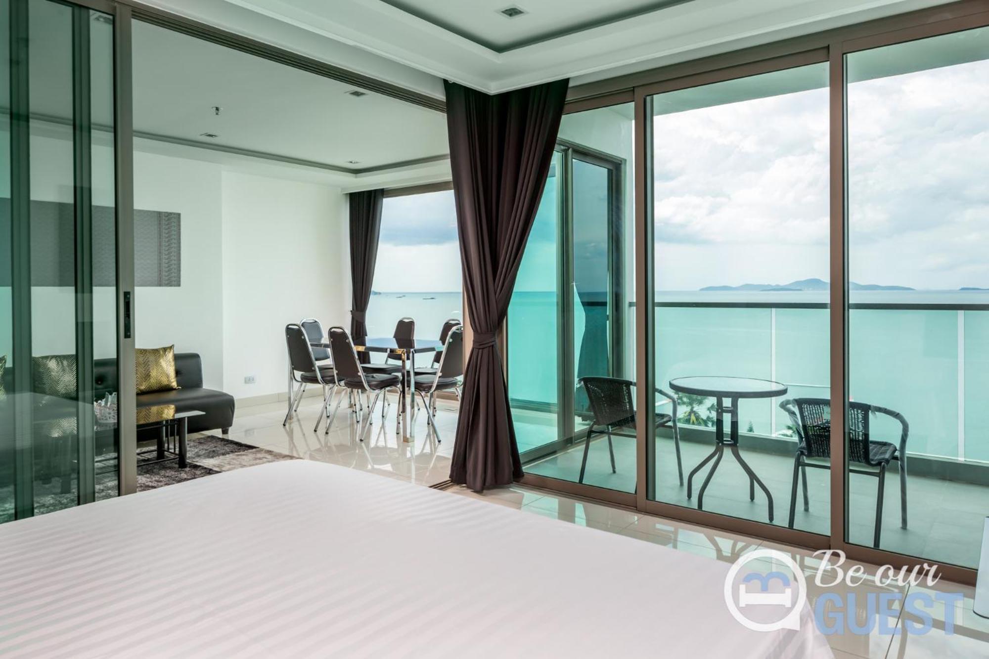 Stunning Sea View Condo On The Beach - Monthly Stay Pattaya Exterior photo